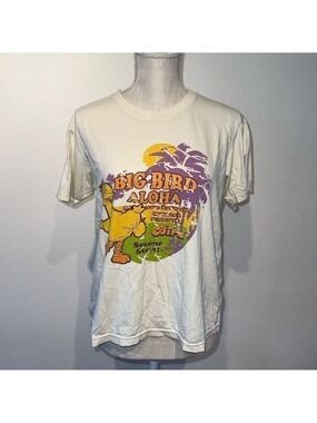 Vintage Big Bird Sesame Street Short Sleeve Tee Shirt Size Small